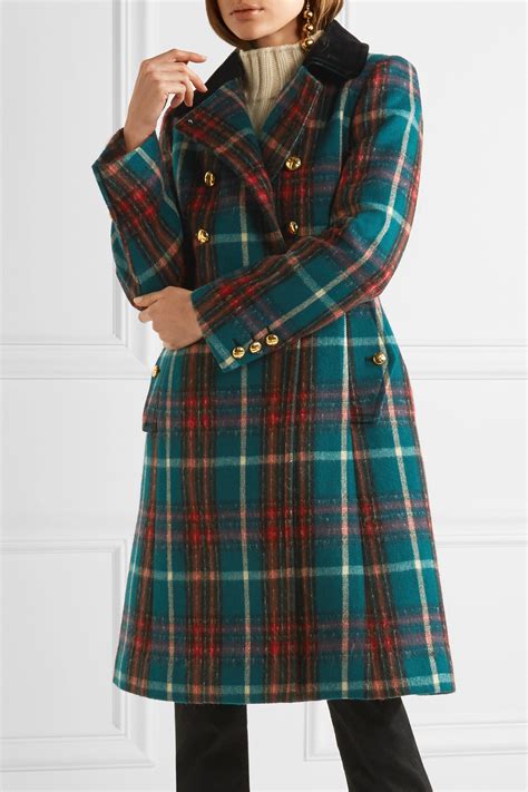 tartan coat von miu miu|Luxury Women's Coats and Jackets .